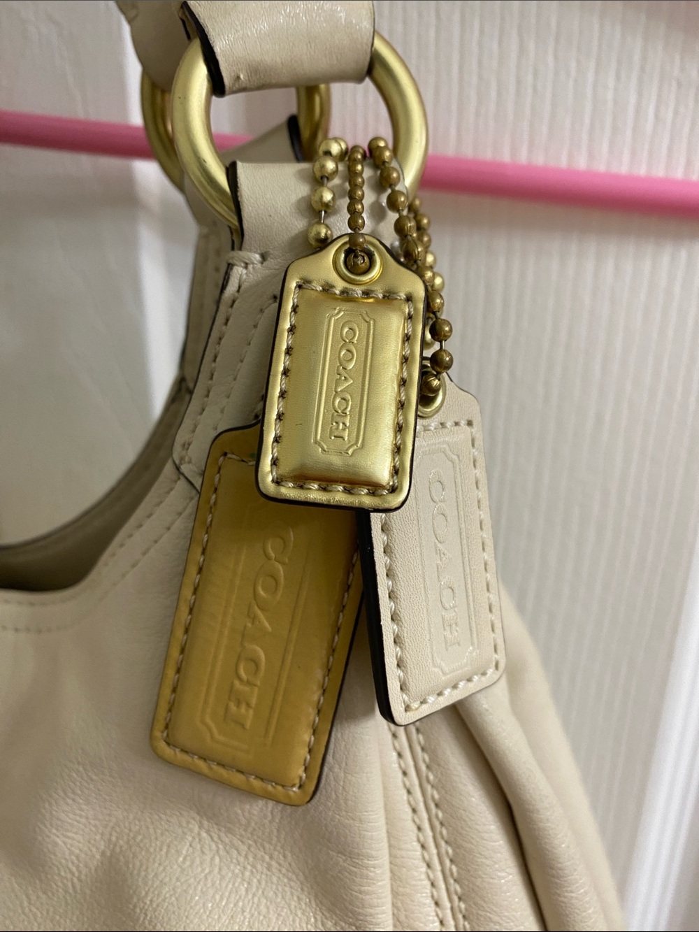 Coach Ivory Shoulder Bag - Picture 2 of 15